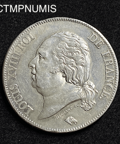 ,MONNAIE,5,FRANCS,LOUIS,XVIII,1821,