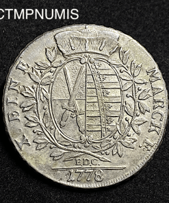 ,MONNAIE,SAXE,1,THALER,ARGENT,1778,