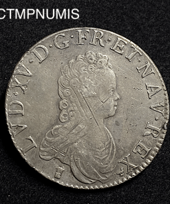 ,MONNAIE,ROYALE,LOUIS,XV,ECU,VERTUGADIN,1716,9,RENNES,