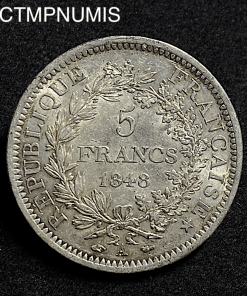 ,MONNAIE,5,FRANCS,ARGENT,1848,