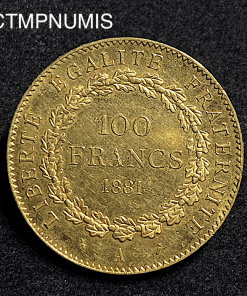 ,MONNAIE,100,FRANCS,OR,GENIE,1881,