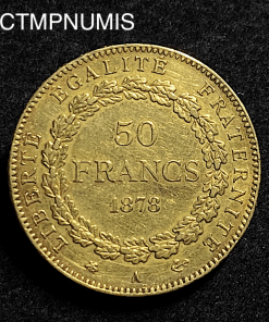 ,MONNAIE,50,FRANCS,OR,GENIE,1878,