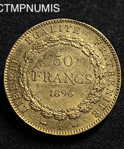 ,MONNAIE,50,FRANCS,OR,GENIE,1896,