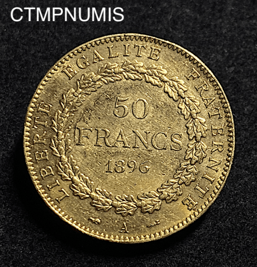 ,MONNAIE,50,FRANCS,OR,GENIE,1896,