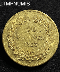 ,MONNAIE,40,FRANCS,OR,LOUIS,PHILIPPE,1833,