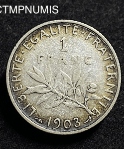 ,MONNAIE,1,FRANC,ARGENT,SEMEUSE,1903,