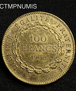 ,MONNAIE,100,FRANCS,OR,GENIE,1902,