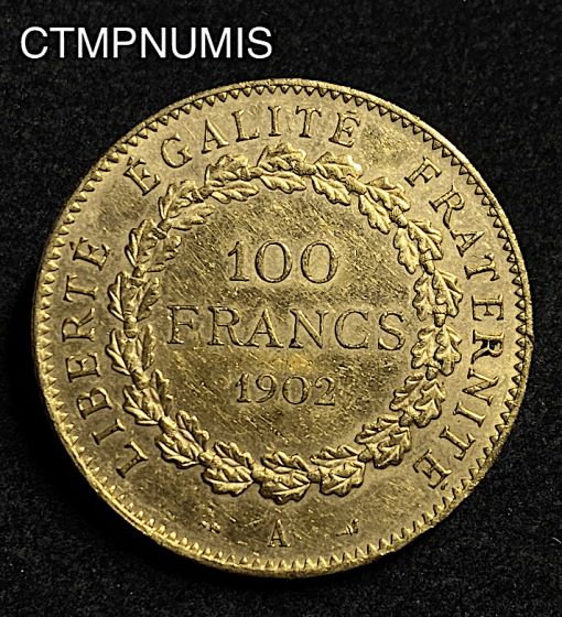 ,MONNAIE,100,FRANCS,OR,GENIE,1902,