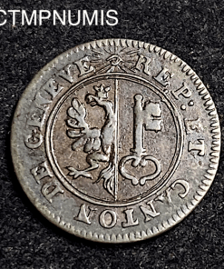 ,MONNAIE,SUISSE,6,DENIER,GENEVE,1819,