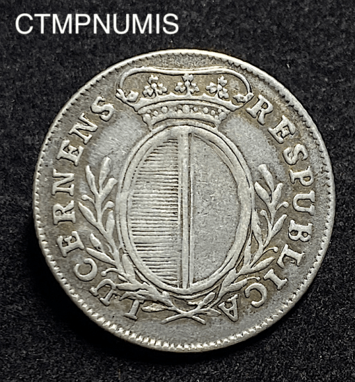 ,MONNAIE,SUISSE,20,KREUZER,ARGENT,1796,LUCERN,