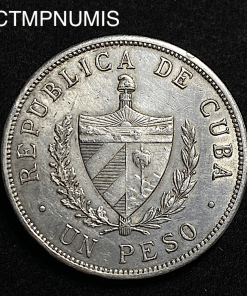 ,MONNAIE,CUBA,UN,PESO,ARGENT,1934,