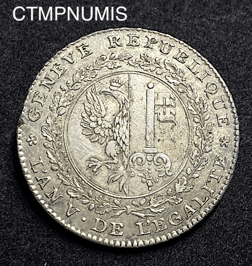 ,MONNAIE,SUISSE,GENEVE,1,THALER,ARGENT,1796,