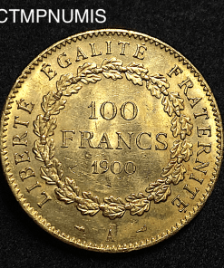 ,MONNAIE,100,FRANCS,OR,GENIE,1900,