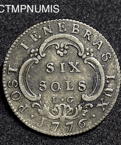 ,MONNAIE,SUISSE,6,SOLS,GENEVE,1776,