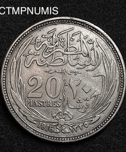 ,MONNAIE,EGYPTE,20,PIASTRES,1916,