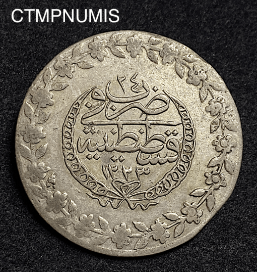 ,MONNAIE,TURQUIE,20,PIASTRES,ARGENT,1223,24,