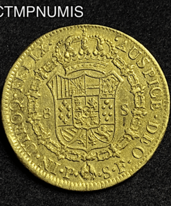 ,MONNAIE,COLOMBIE,8,ESCUDOS,OR,1778,POPAYAN,