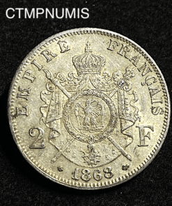 ,2,FRANCS,ARGENT,NAPOLEON,1868,