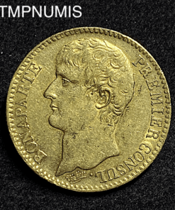 ,MONNAIE,40,FRANCS,OR,BONAPARTE,AN,XI,