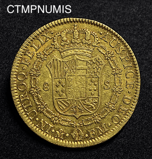 ,MONNAIE,MEXIQUE,8,ESCUDOS,OR,1797,MEXICO,