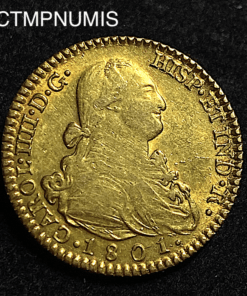 ,ESPAGNE,2,ESCUDOS,OR,1801,MADRID,