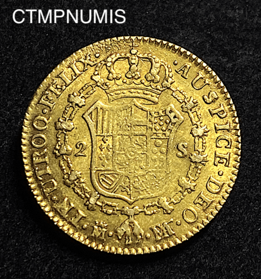 ,ESPAGNE,2,ESCUDOS,OR,1801,MADRID,