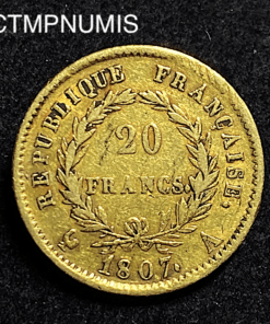 ,MONNAIE,20,FRANCS,OR,NAPOLEON,1807,