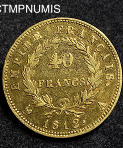 ,MONNAIE,EMPIRE,40,FRANCS,OR,NAPOLEON,1812,