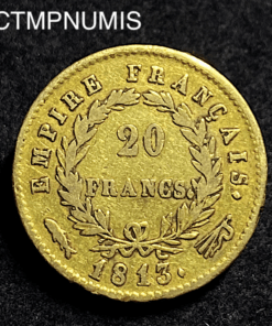 ,MONNAIE,20,FRANCS,OR,NAPOLEON,1813,UTRECHT,