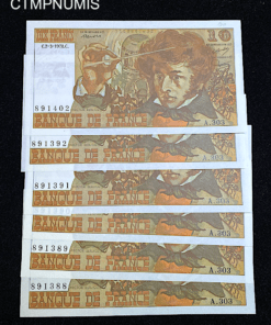 ,BILLET,10,FRANCS,BERLIOZ,1978,NEUF,