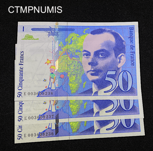 ,BILLET,50,FRANCS,ST,EXUPERY,1992,NEUF,