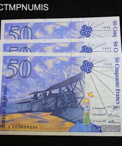 ,BILLET,50,FRANCS,ST,EXUPERY,1992,NEUF,