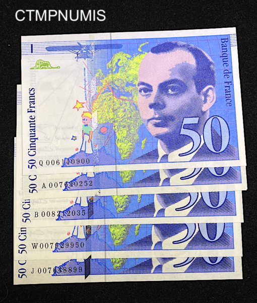 ,BILLET,50,FRANCS,SAINT,EXUPERY,1993,