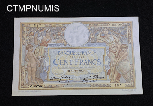 ,BILLET,100,FRANCS,MERSON,14,4,1938,