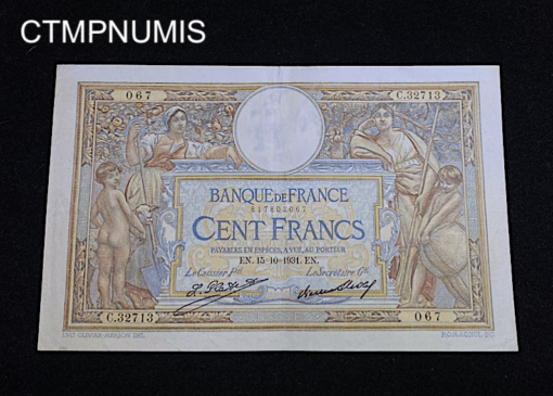 ,BILLET,100,FRANCS,MERSON,15,10,1931,