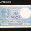 ,BILLET,10,FRANCS,MINERVE,14,5,1918,