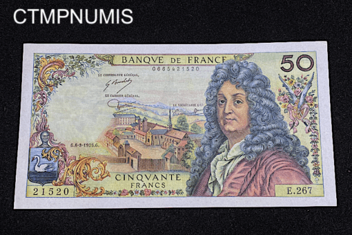 ,BILLET,50,FRANCS,RACINE,6,3,1975,