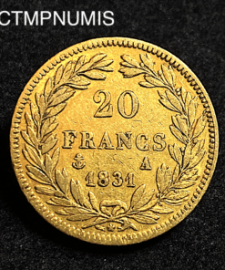 ,MONNAIE,20,FRANCS,OR,LOUIS,PHILIPPE,1831,