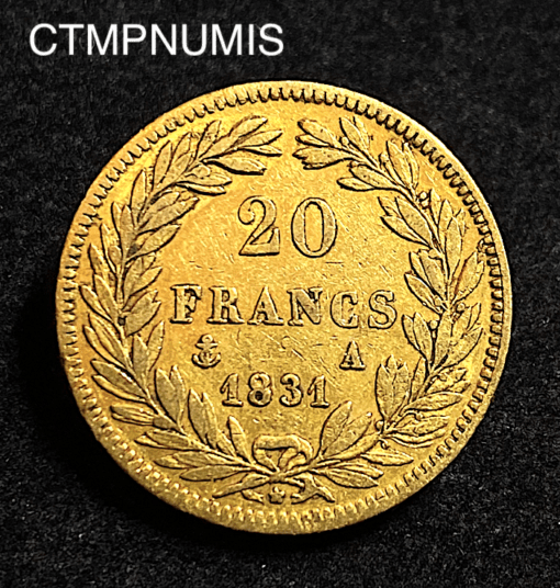 ,MONNAIE,20,FRANCS,OR,LOUIS,PHILIPPE,1831,