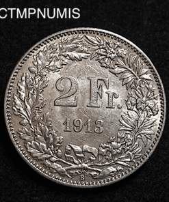 ,MONNAIE,SUISSE,2,FRANCS,ARGENT,1913,