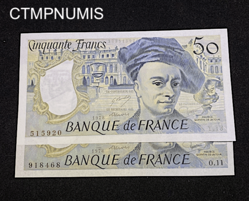 ,BILLET,50,FRANCS,1978,QUENTIN,TOUR,