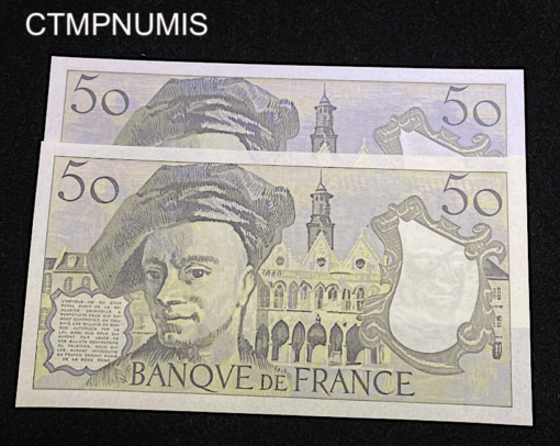 ,BILLET,50,FRANCS,1978,QUENTIN,TOUR,