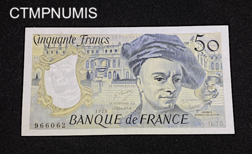 ,BILLET,50,FRANCS,1979,QUENTIN,TOUR,