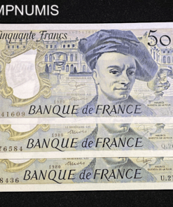 ,BILLET,50,FRANCS,1980,QUENTIN,TOUR,