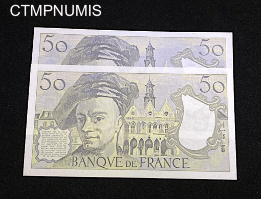 ,BILLET,50,FRANCS,1982,QUENTIN,TOUR,