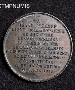 ,MEDAILLE,CHEMIN,DE,FER,SAINT,GERMAIN,1853,