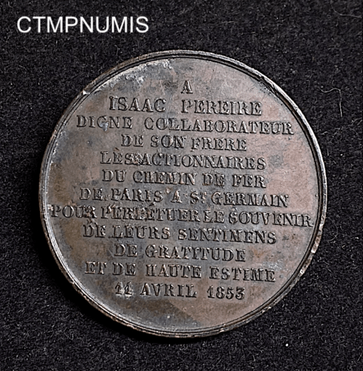 ,MEDAILLE,CHEMIN,DE,FER,SAINT,GERMAIN,1853,