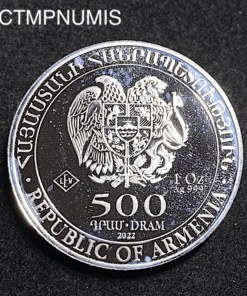 ,MONNAIE,ARMENIE,500,DRAM,ARGENT,ARCHE,