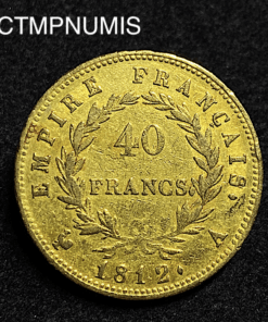 ,MONNAIE,EMPIRE,40,FRANCS,OR,NAPOLEON,1812,