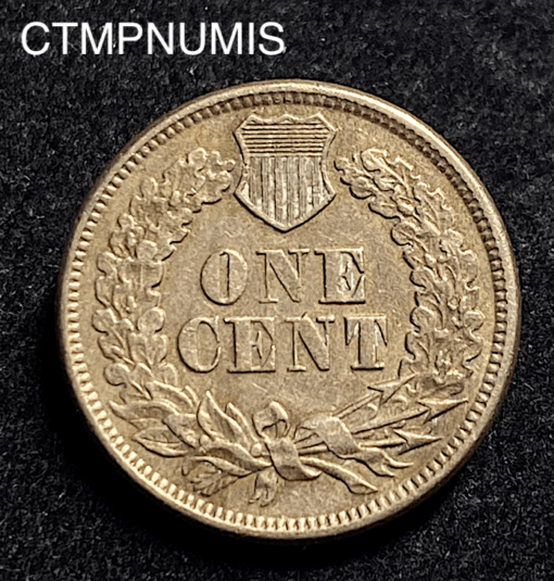 ,MONNAIE,ETATS,UNIS,ONE,CENT,INDIEN,1863,